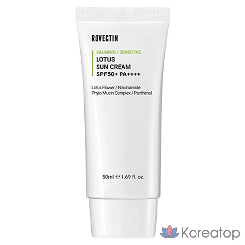 Солнцезащитный крем Rovectin Calming Lotus Water SPF50+ PA++++, 50 мл, 1 шт.