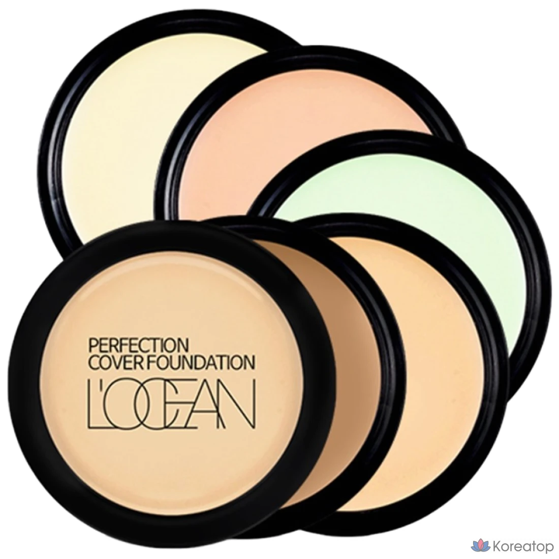 Тональный крем L'OCEAN Cover Foundation, 20 оттенков, светло-зеленый, 1 шт.