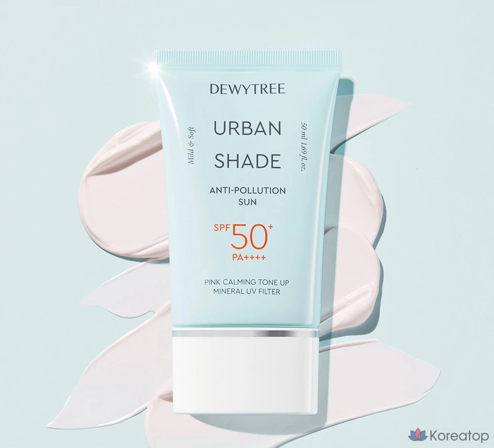 Набор Dewytree Urban Shade Anti-Pollution Sunscreen SPF50+ PA++++ 50 мл + 10 мл + Hi-Amino All Cleansing Milk 10 мл, 1 шт.