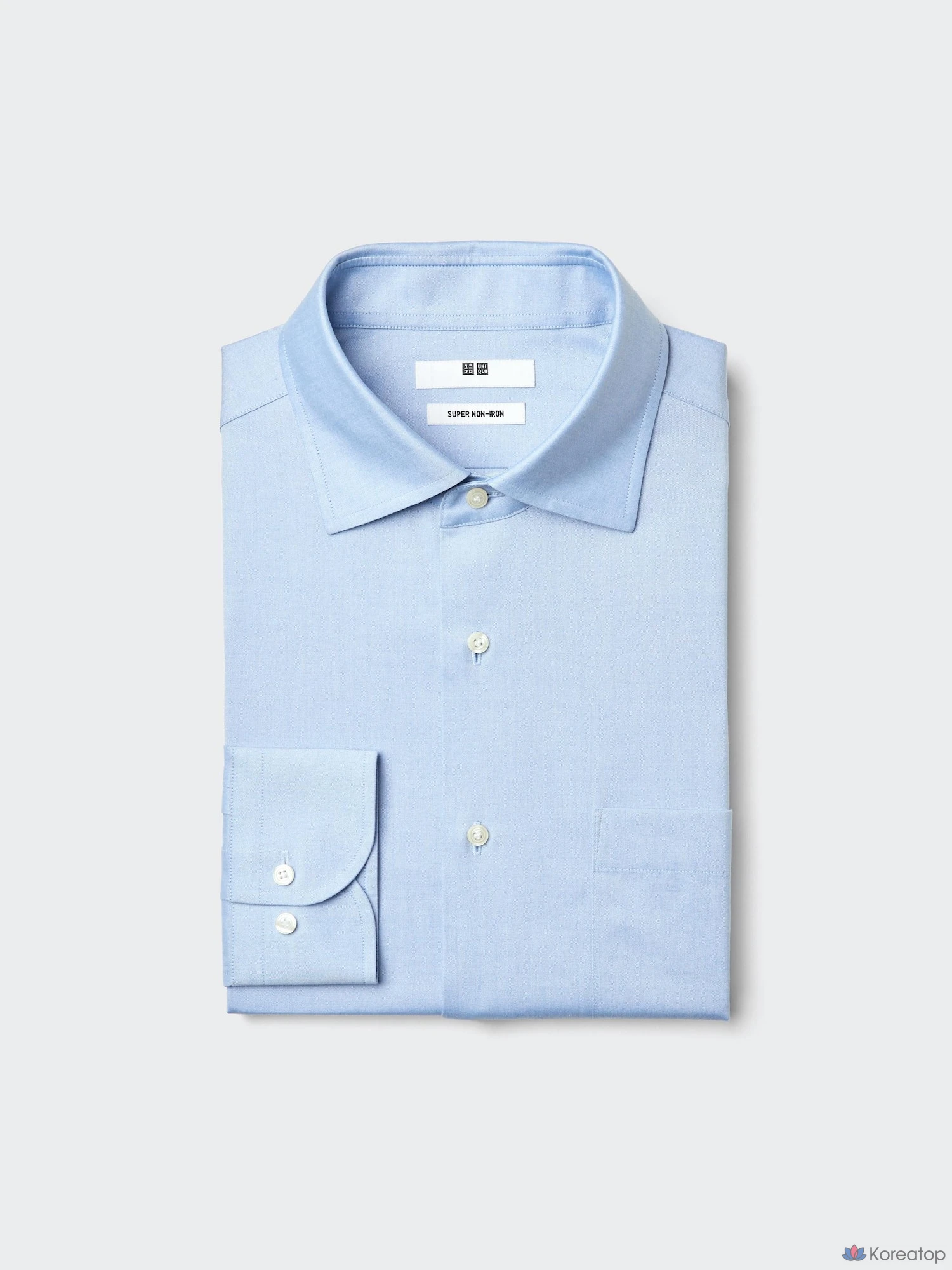 Рубашка Uniqlo Super Non-Iron Shirt (Semi Wide Collar)