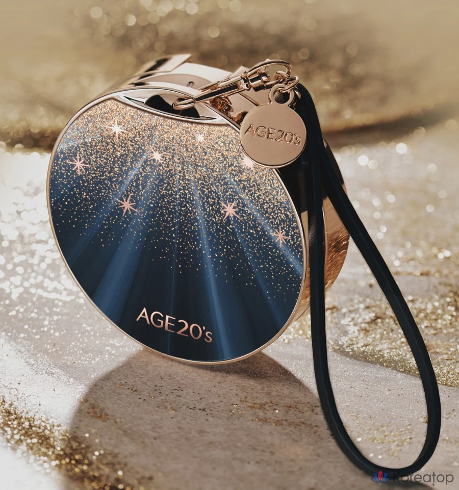 Блокнот AGE 20S Black Gold Edition в футляре + сменный блок 14 г (2 шт.), № 21, светло-бежевый, 1 шт.