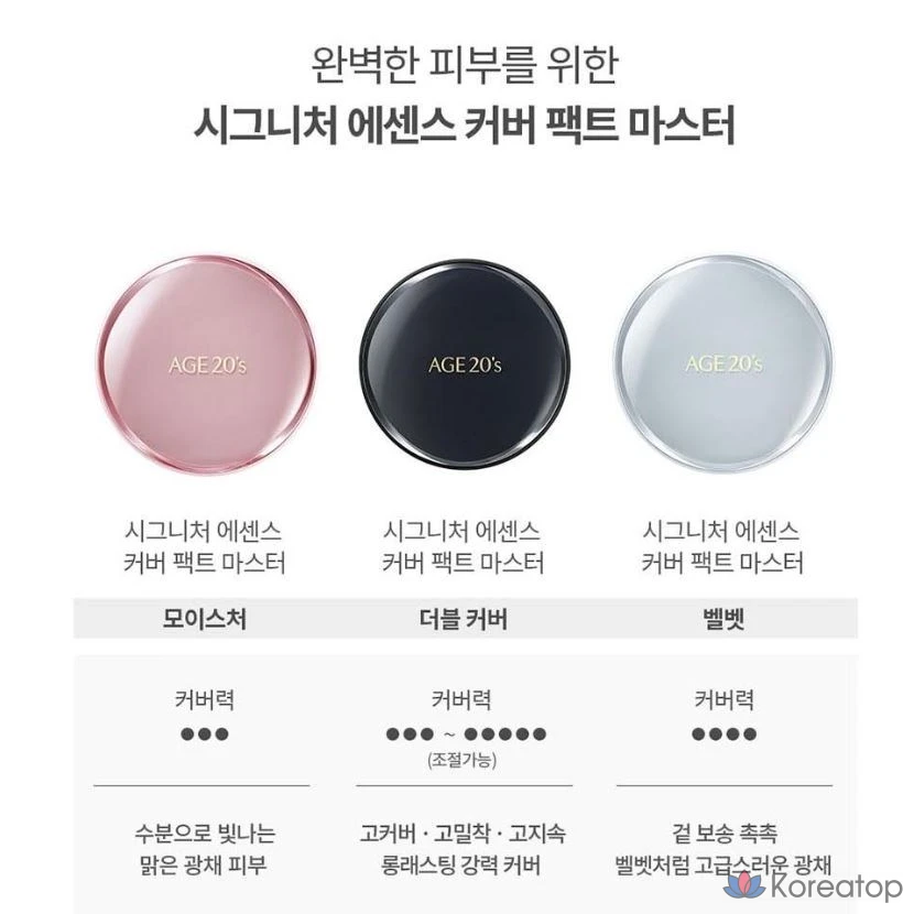 Сменный блок AGE 20S Signature Essence Cover Pact, 14 г, 2 шт., уровень увлажнения 21, 1 шт., фото 2