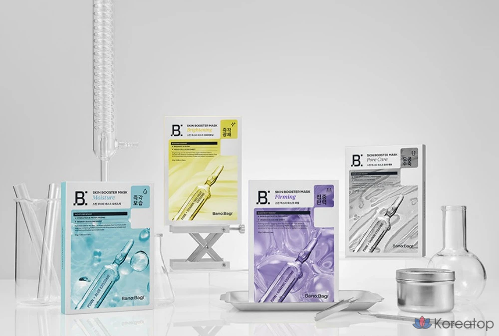 Набор из 5 масок для уход за порами Banobagi Skin Booster, 1 упаковка.