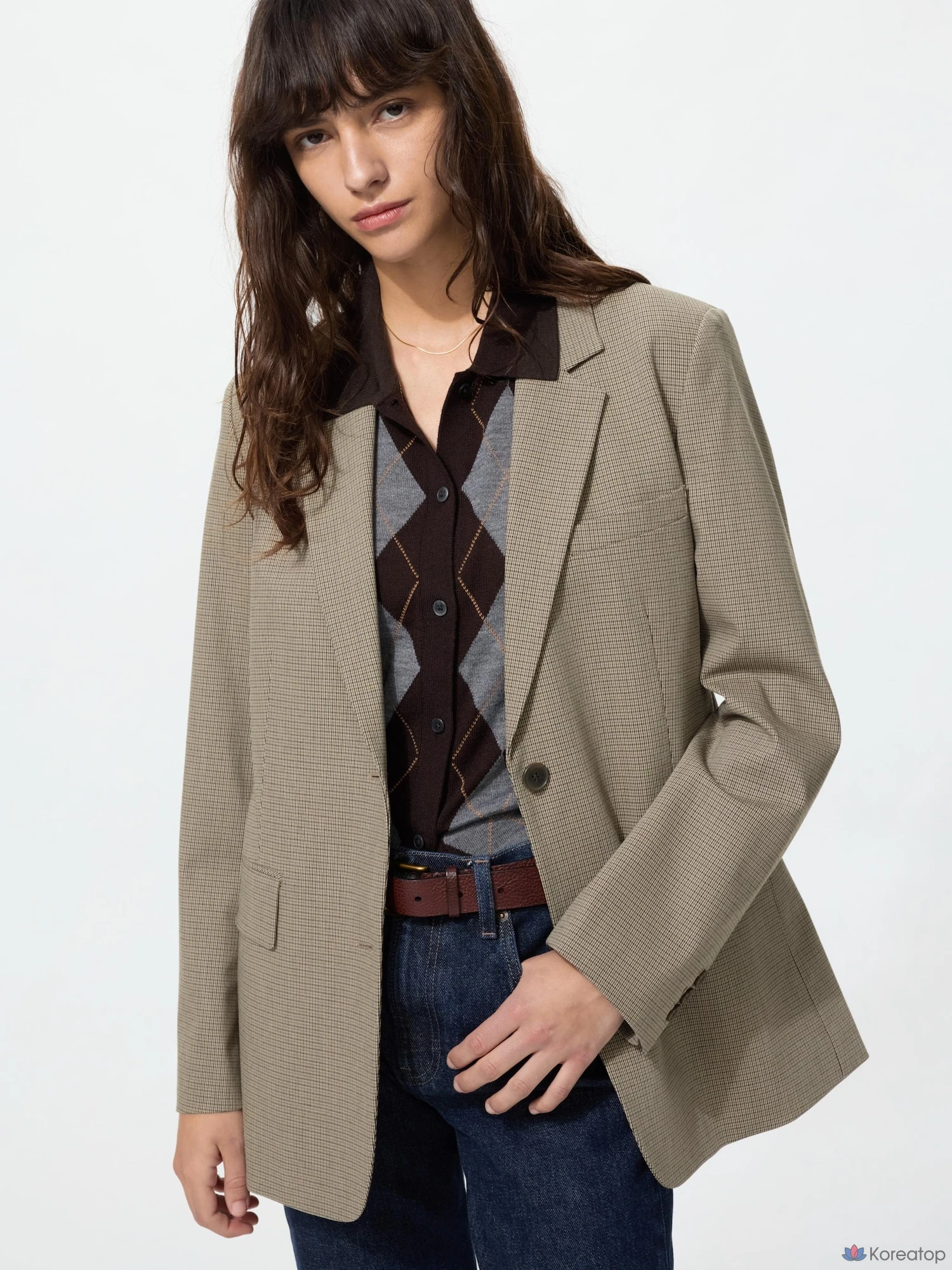 Пиджак Uniqlo Tailored Jacket (Relaxed Fit) Pattern