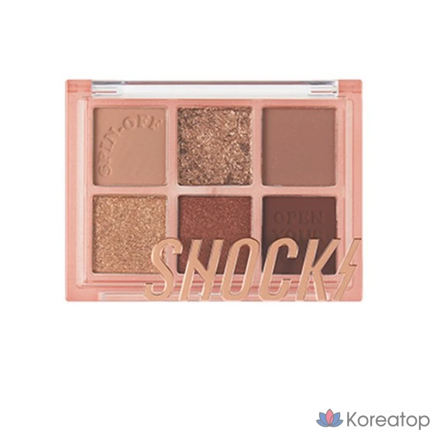 Палетка теней для век Tony Moly The Shocking Spin-Off, 03 Tenjujube (6 цветов), 1 шт.