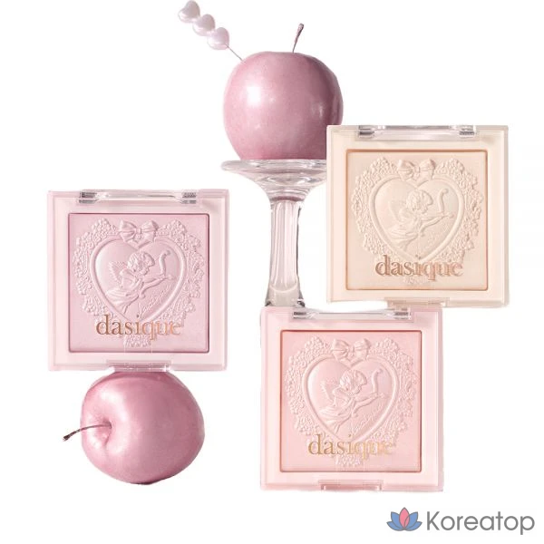 Хайлайтер Dasique Luxe Glow, 7 г, 1 шт., 02 Розовый светлый