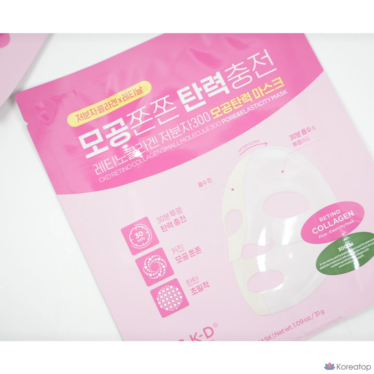 Тканевая маска для лица CKD Retino Collagen Low Molecular 300, 10 шт.