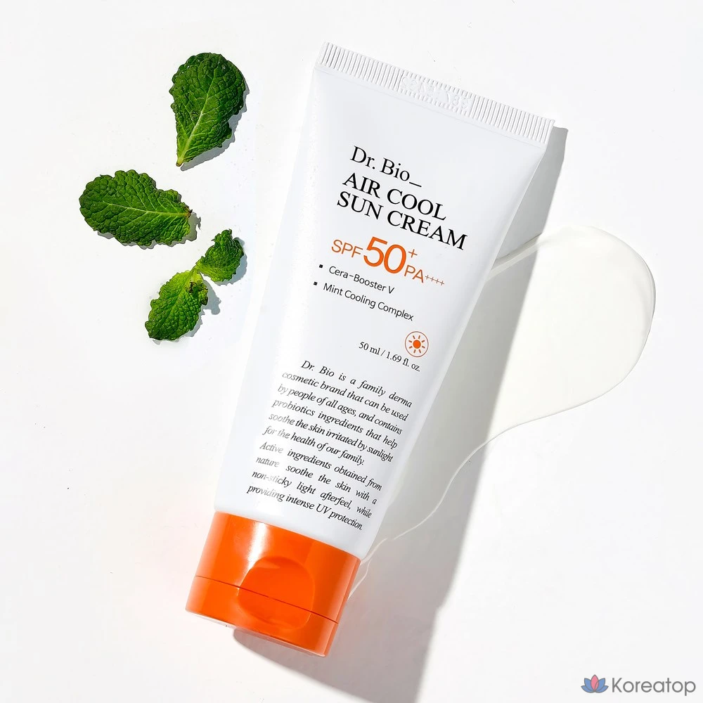 Солнцезащитный крем Dr. Bio Air Cool Inorganic SPF50+ PA++++, 50 мл, 1 шт.