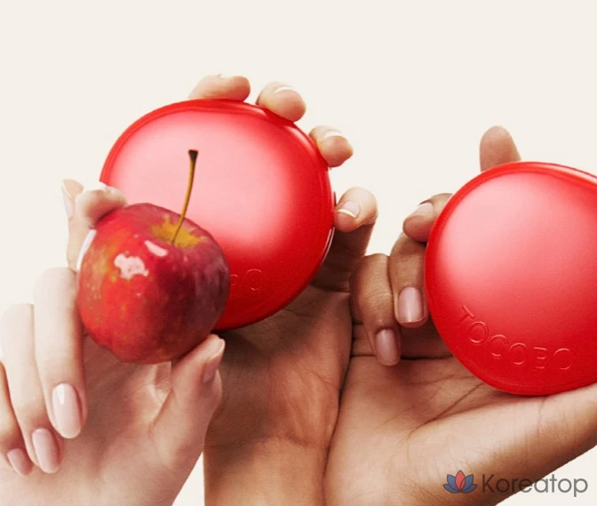 Набор Tokobo Apple Dewy Fit Cushion (основной продукт 15 г + сменный блок 15 г), 1 шт., кремовый оттенок 19 г., фото 6