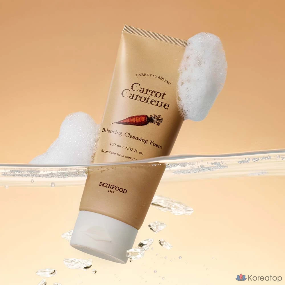 Очищающая пенка для лица Skinfood с каротином и морковью, 150 мл, 1 шт.