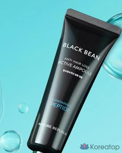 Интенсивная ампула для улучшения состояния волос Nature Republic Black Bean от выпадения волос, 1 шт., 50 мл