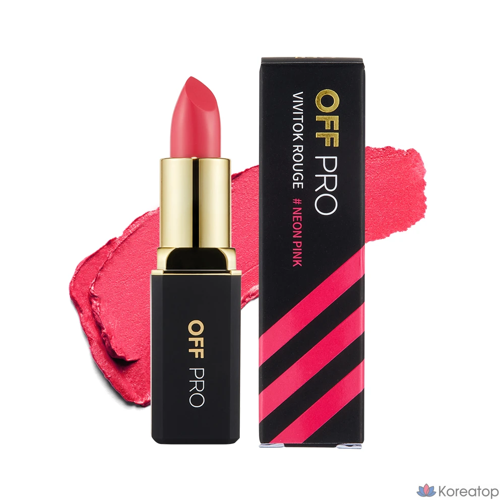 Рассыпчатые тени Off-Pro Vivitalk, неоново-розовые, 1 шт., 3,6 г