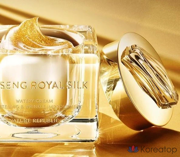 Крем Nature Republic Ginseng Royal Silk Watery Cream, 60 г, 60 мл, 1 шт., фото 4