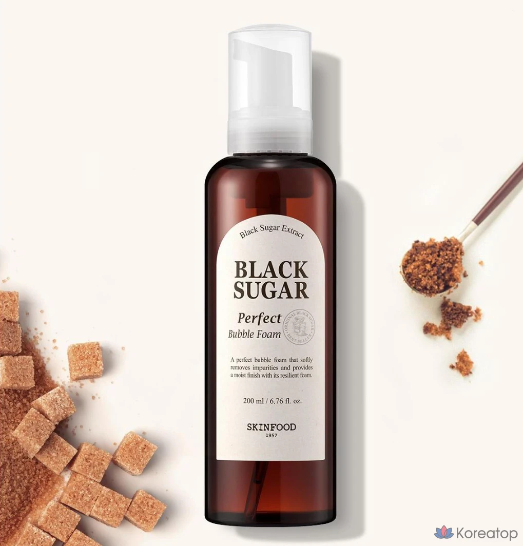 Пена для ванны Skinfood Black Sugar Perfect Bubble Foam, 200 мл, 1 шт.