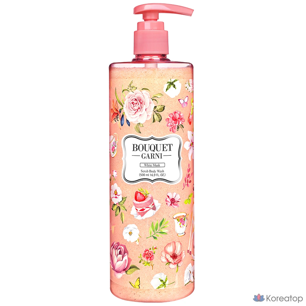 Гель для душа Bouquet Garni Scrub с ароматом белого мускуса, 500 мл, 1 шт.