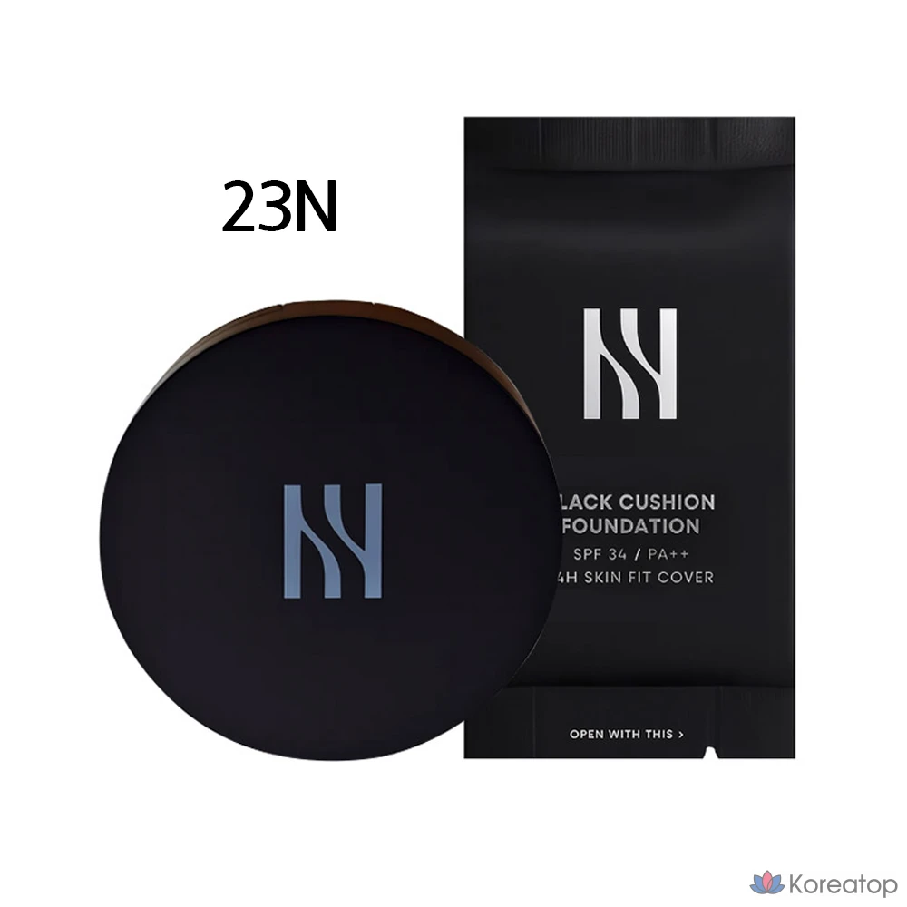 Тональный кушон Hera Black, сменный блок 15 г, № 23, 1 шт.