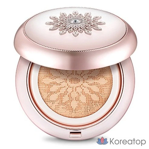 Набор 3CE Tervina Advanced Essence Cushion 15 г + сменный блок 15 г + рассыпчатая пудра 7 г, № 23 Натуральный бежевый, 1 шт.