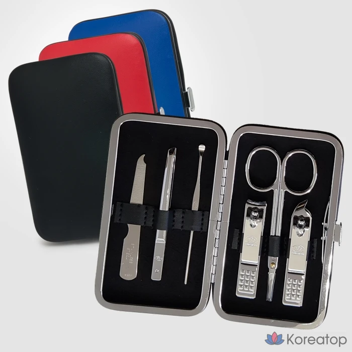 Набор для ухода Three Seven 777 Simple Nail Clipper 6-piece Set, серебристый, 2 шт., фото 2
