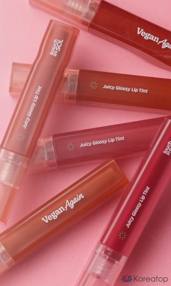 Помада Touch in Sol Vegan Again Juicy Glossy Lip Tint, оттенок «Вишня и роза», 1 шт., 3,9 г, фото 9