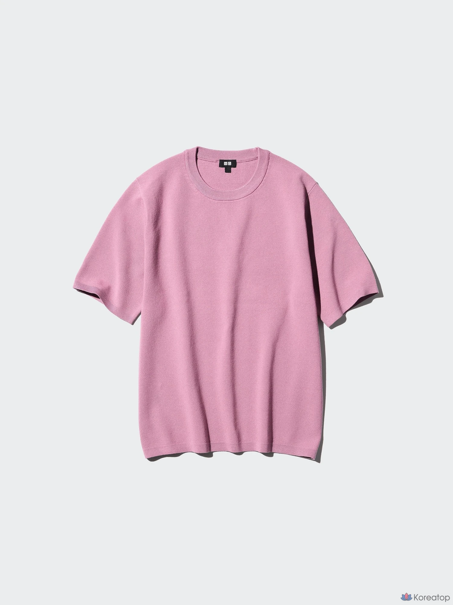 Футболка с коротким рукавом Uniqlo Washable Milano Rib Knit T-Shirt
