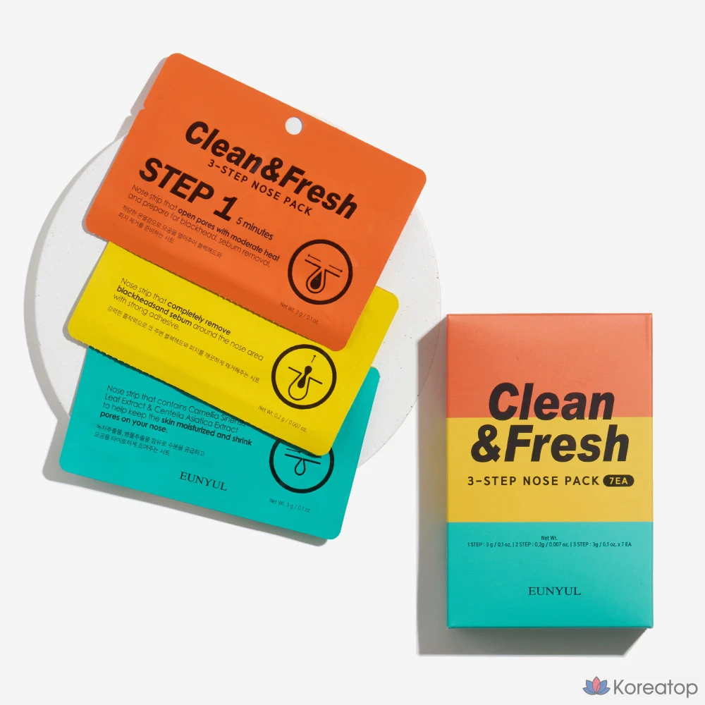 Набор для очищения и освежения носа Clean & Fresh 3-Step, 1 упаковка, 7 упаковок, фото 5