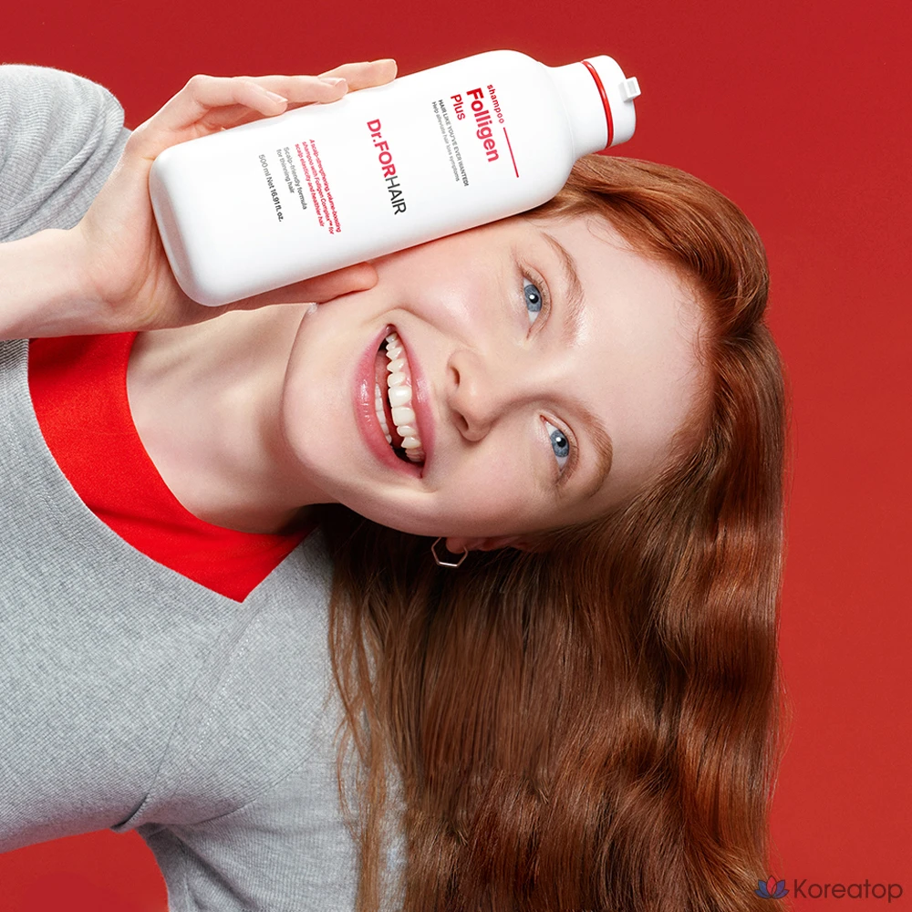Шампунь Dr. For Hair Foligen Plus для облегчения выпадения волос, 500 мл + 100 мл, 1 флакон.