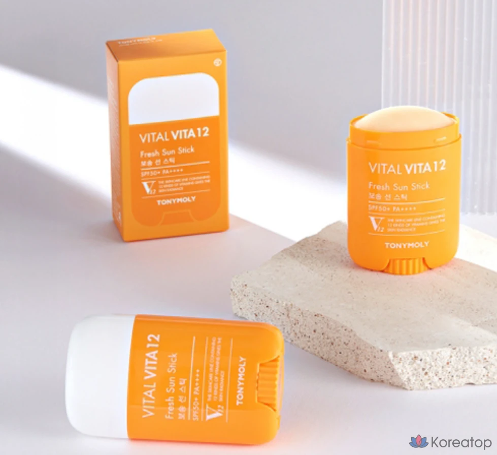Солнцезащитный стик Tony Moly Vital Vita 12 Soft Sun Stick SPF50+ PA++++, 22 г, 1 шт.