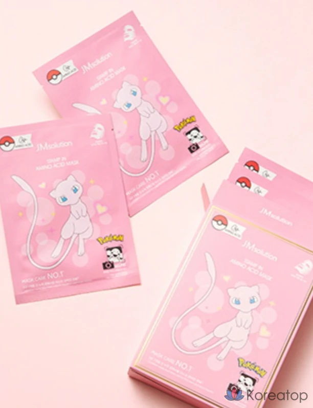Маска для лица JM Solution Pokemon Stamp in Amino Acid Mask Pack 30 мл, 10 штук, 3 упаковки, фото 4