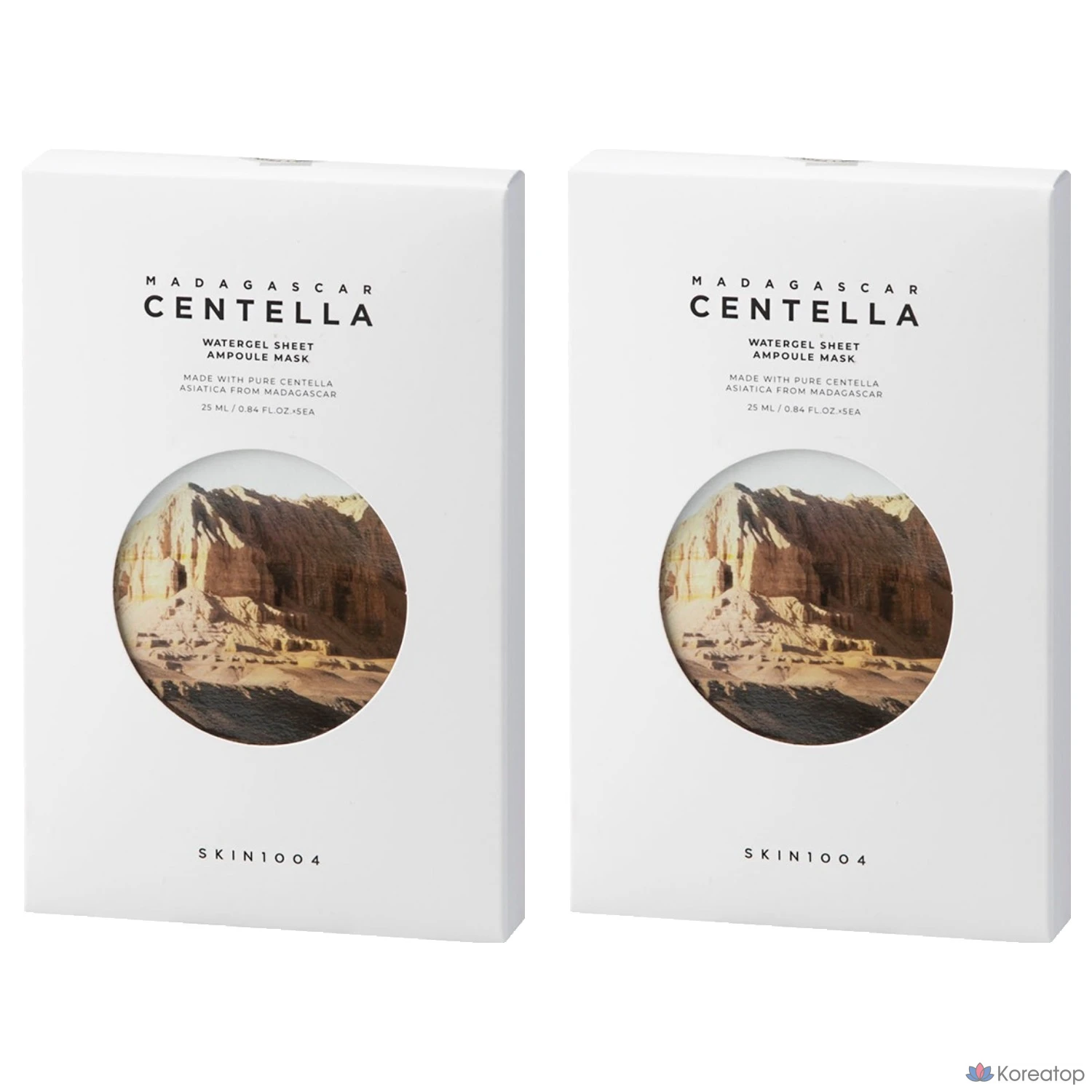 Набор из 2 ампул гелевых масок Skin Angel Madagascar Centella Water Gel Sheet Mask.