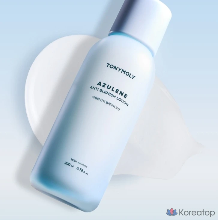 Набор для ухода Tony Moly Azulene Anti-Blemish 2-piece Set (Toner 20 ml + Lotion 20 ml), 3 шт., фото 4