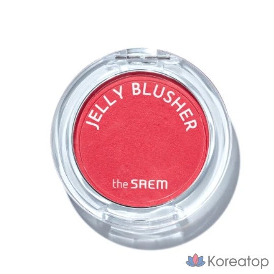 Желейные румяна The Saem, 4,5 г, алый розовый, 1 шт.