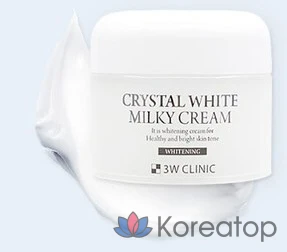 Крем для лица 3W Clinic Crystal White Milky Cream, 50 г, 1 шт.