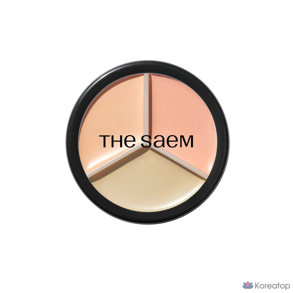 Набор консилеров The Saem Cover Perfection Concealer Duo Set B, 2 комплекта, 03 Correct Up Beige + 1.0 Clear Beige, фото 2