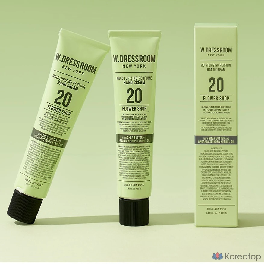 Парфюмерный крем для рук W.Dressroom «Цветочный магазин», 50 мл, 1 шт.