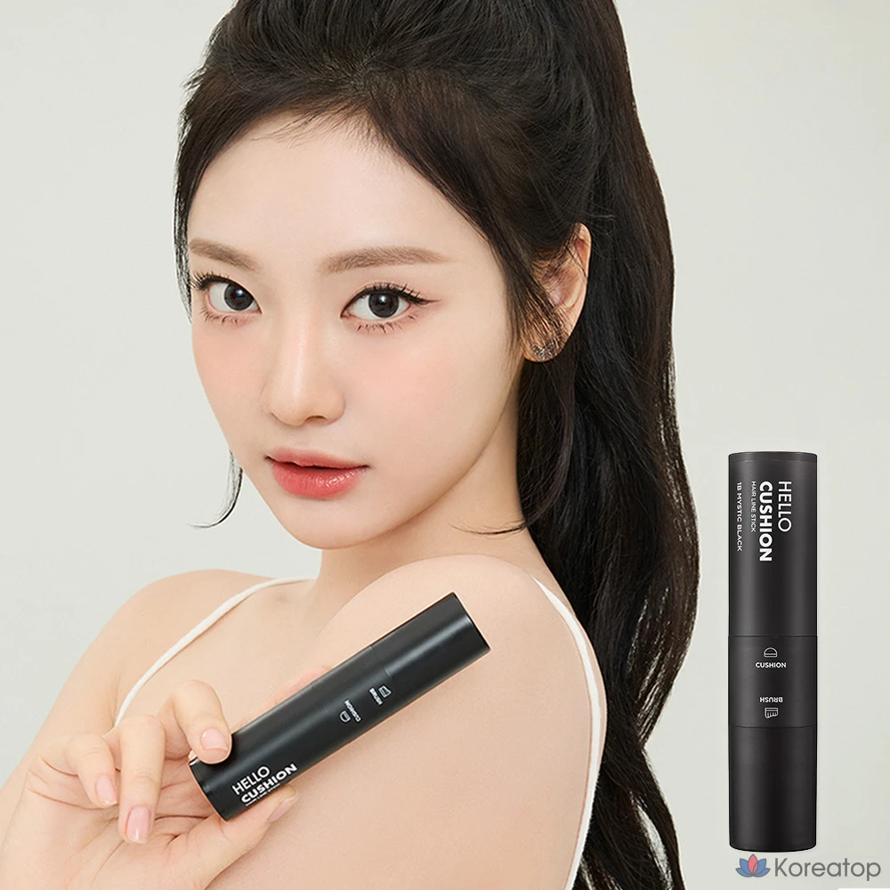 Mise-en-scène Hello Cushion Hairline Stick, 1 шт., 1B Mystic Black, фото 3