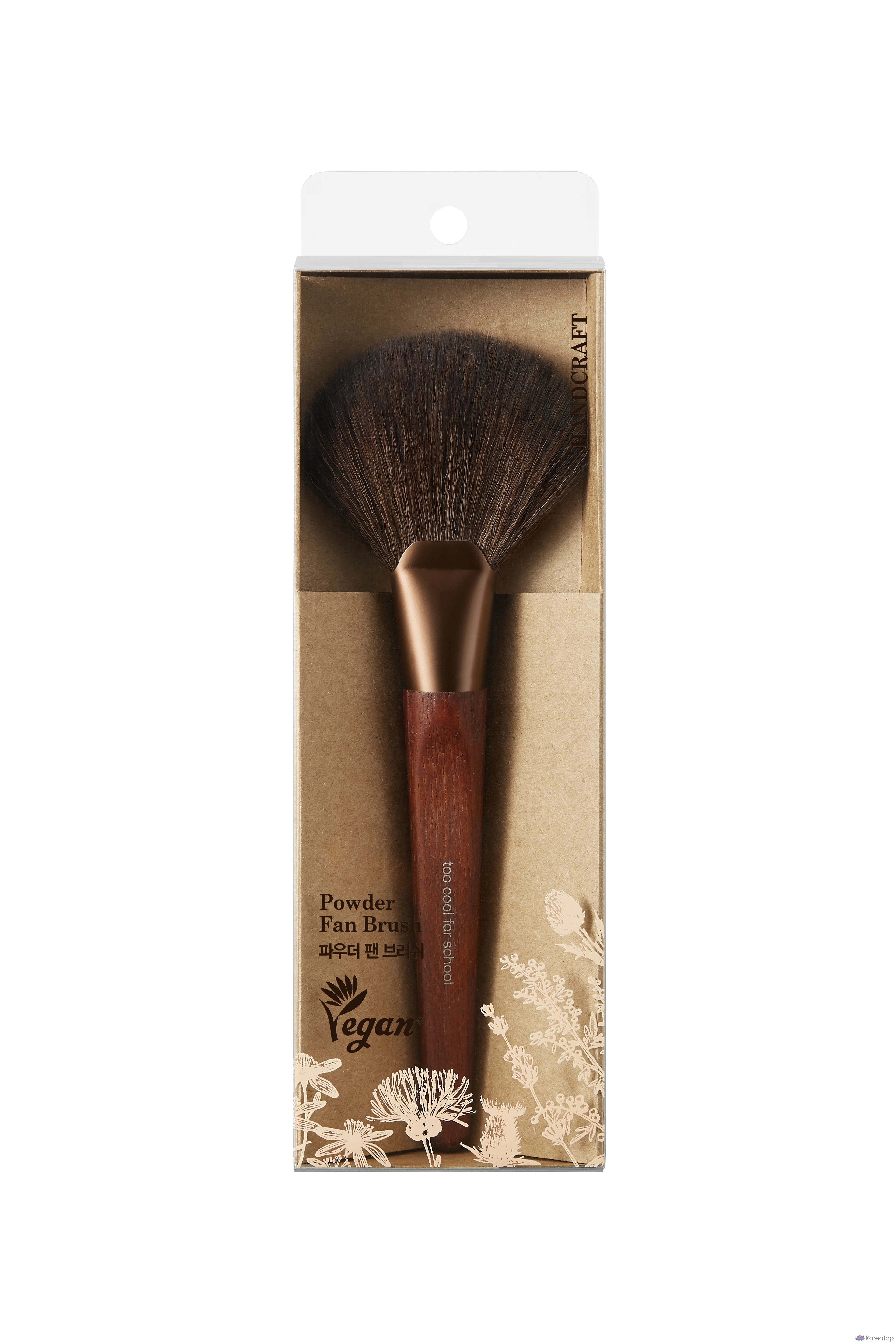 Кисть-веер для пудры Too Cool For School Artist Vegan Powder Fan Brush, разные цвета, 1 шт.
