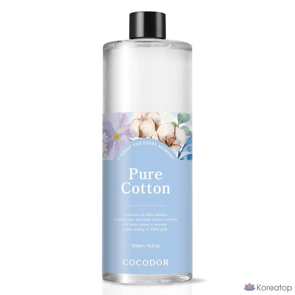 Диффузор-рефилл Cocodor Pure Cotton, 500 мл, 1 шт.