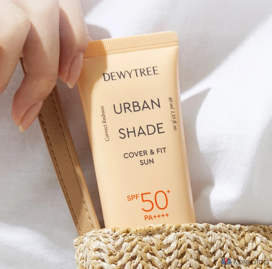 Набор Dewytree Urban Shade Cover & Fit Sunscreen SPF50+ PA++++ 40 мл + очищающее молочко 20 мл, 1 шт., фото 4