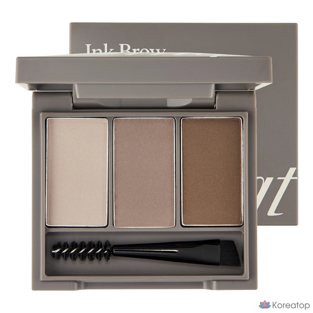 Набор палеток для бровей FMGT Ink Brow Palette Kit 3,5 г, оттенок 02 Ash Gray, 1 шт.