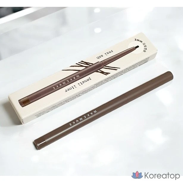 Карандаш для глаз WAKEMAKE Real Ash, 6 цветов, WAKEMAKE Eye Correction Cheat Key 2mm Cream Pencil Real Fixing System Delicate Shading Shading Liner Ash Mood Liner, 07 Ash Mauve, 1 шт.
