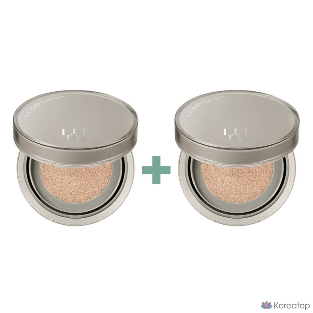 Тональный крем-кушон Luna Blur Cover Cushion Foundation Mini SPF40 PA++ 5 г, Ваниль (№ 1), 1 шт.