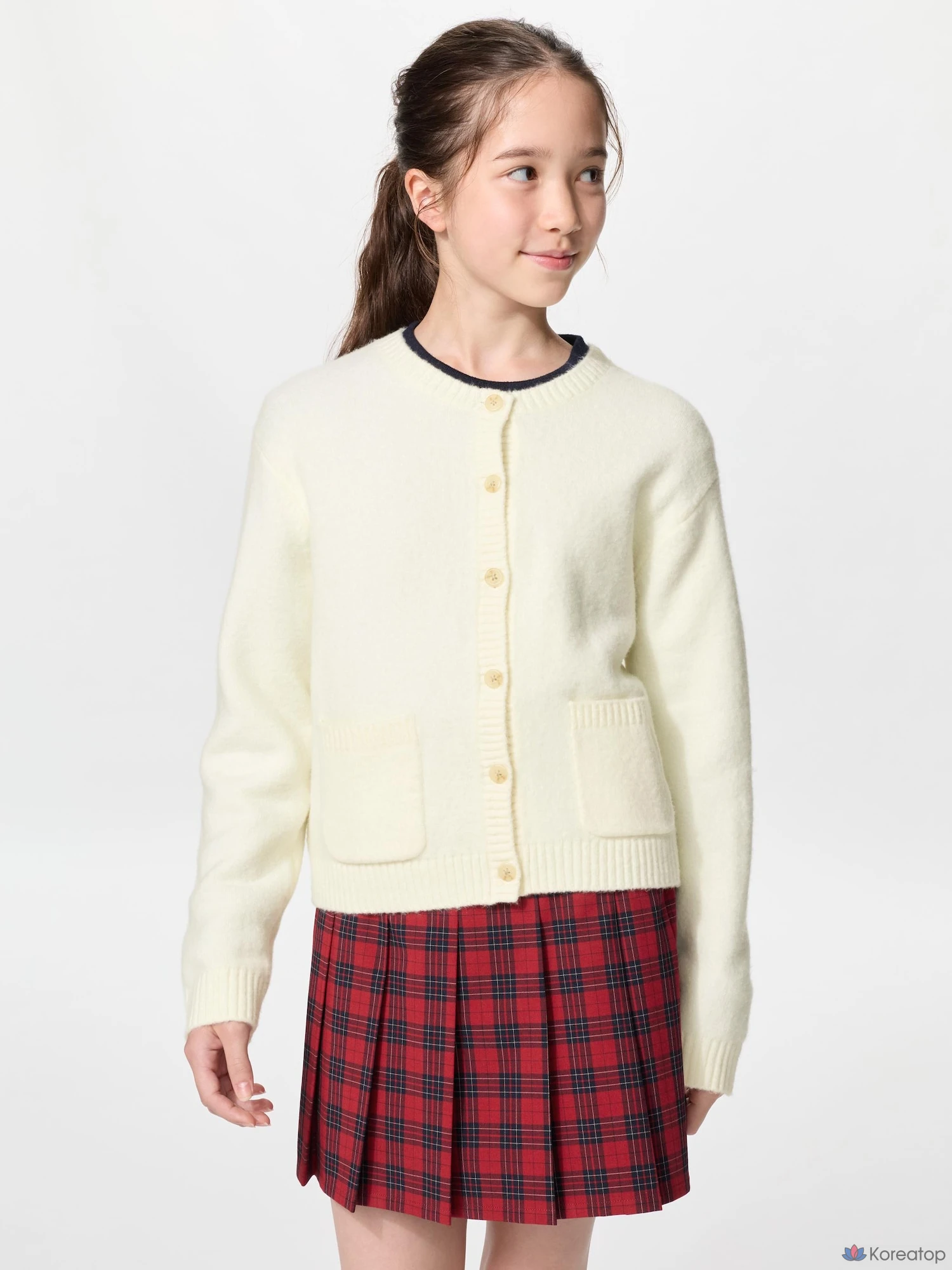 Кардиган для девочек Uniqlo Souffle Yarn Cardigan