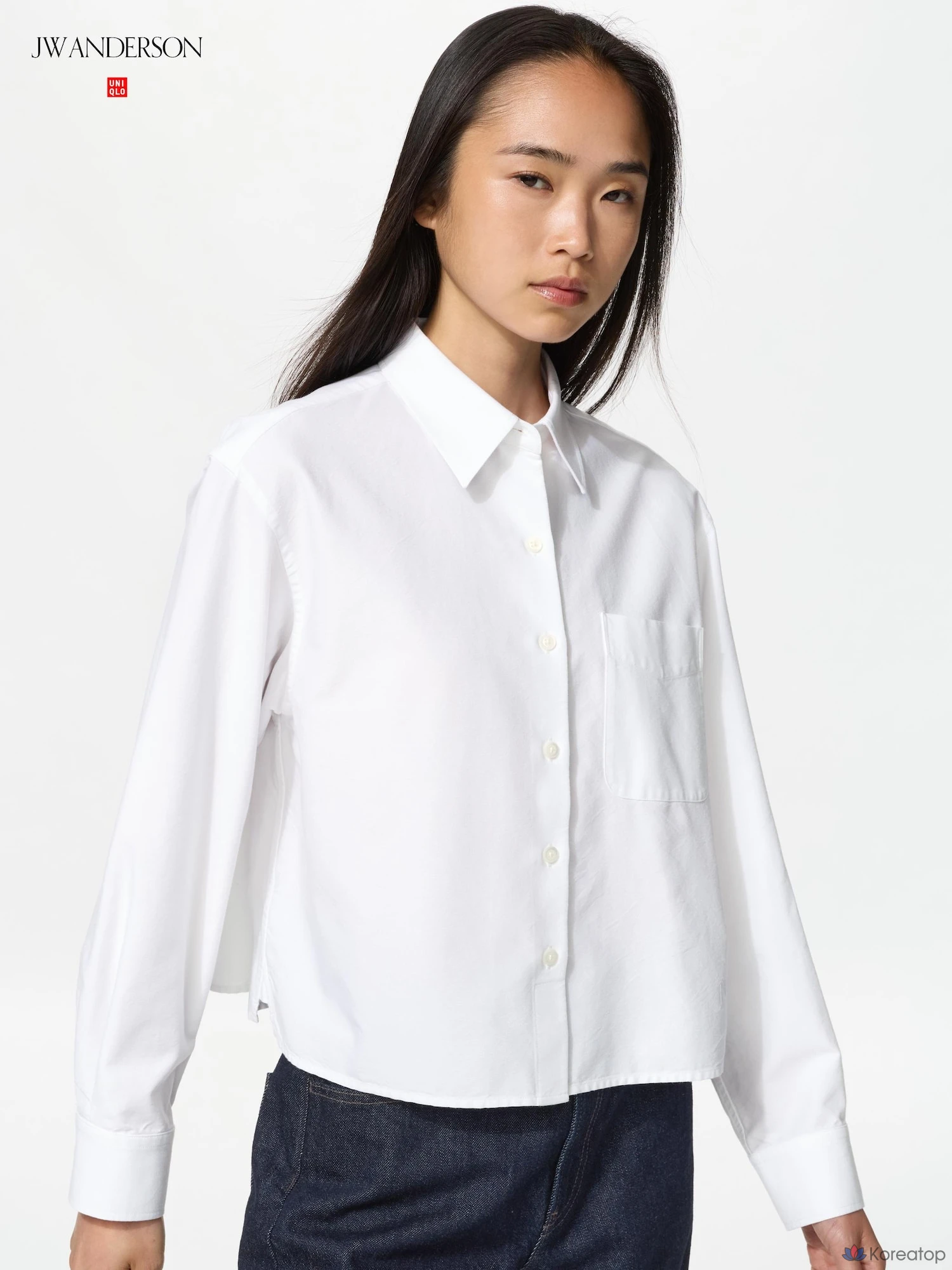 Рубашка Uniqlo Oxford Boxy Shirt