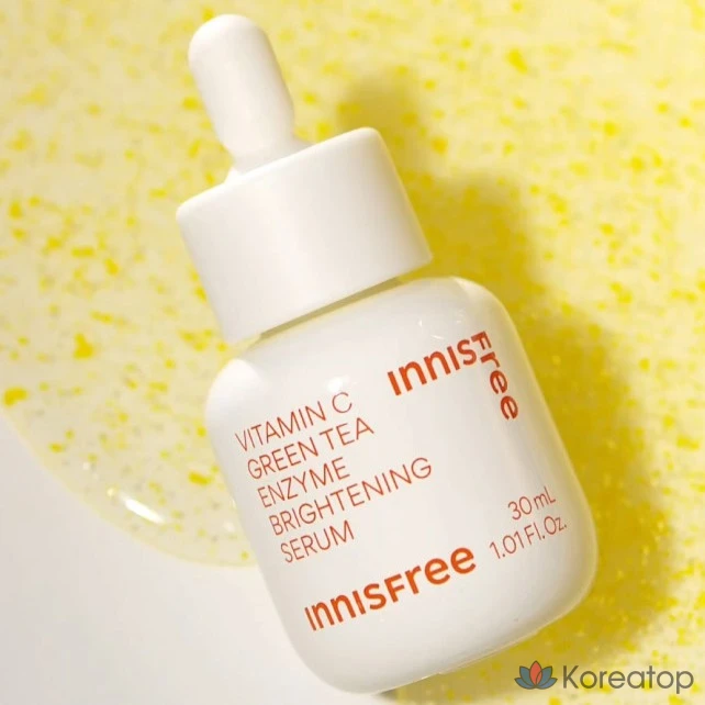 Набор Innisfree Vita C Green Tea Enzyme Blemish Toning Serum 30 мл + 15 мл + 2 подушечки, 1 шт.