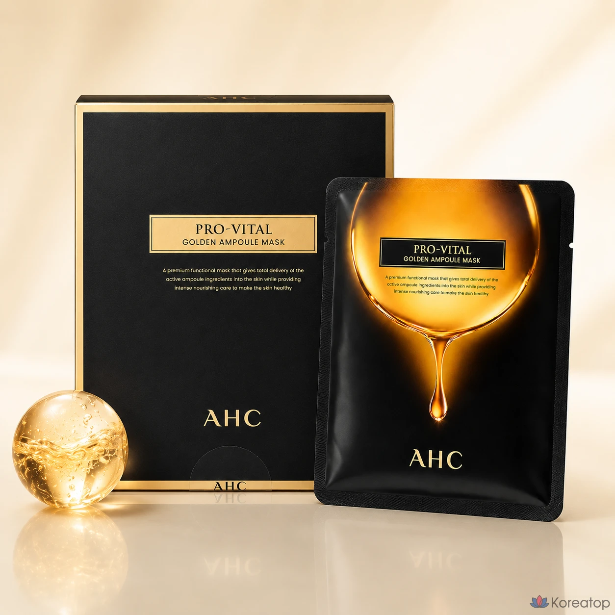 Тканевая маска для лица AHC Pro Vital Golden Ampoule Mask, 32 шт., фото 3