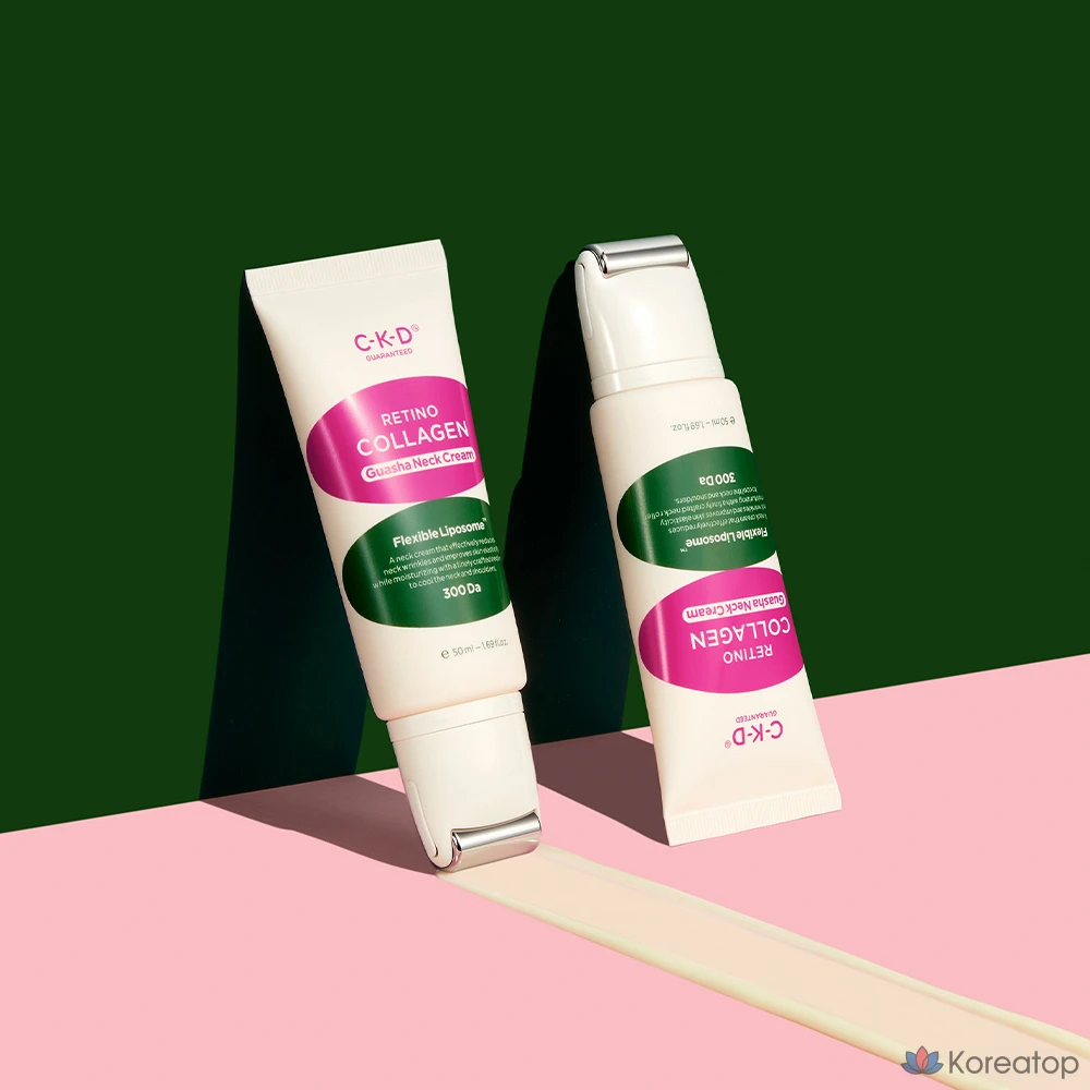 CKD Chong Kun Dang Health Retino Collagen Low Molecular Weight 300 Guasha Neck Wrinkle Cream Refill, 50ml, 1 ea.