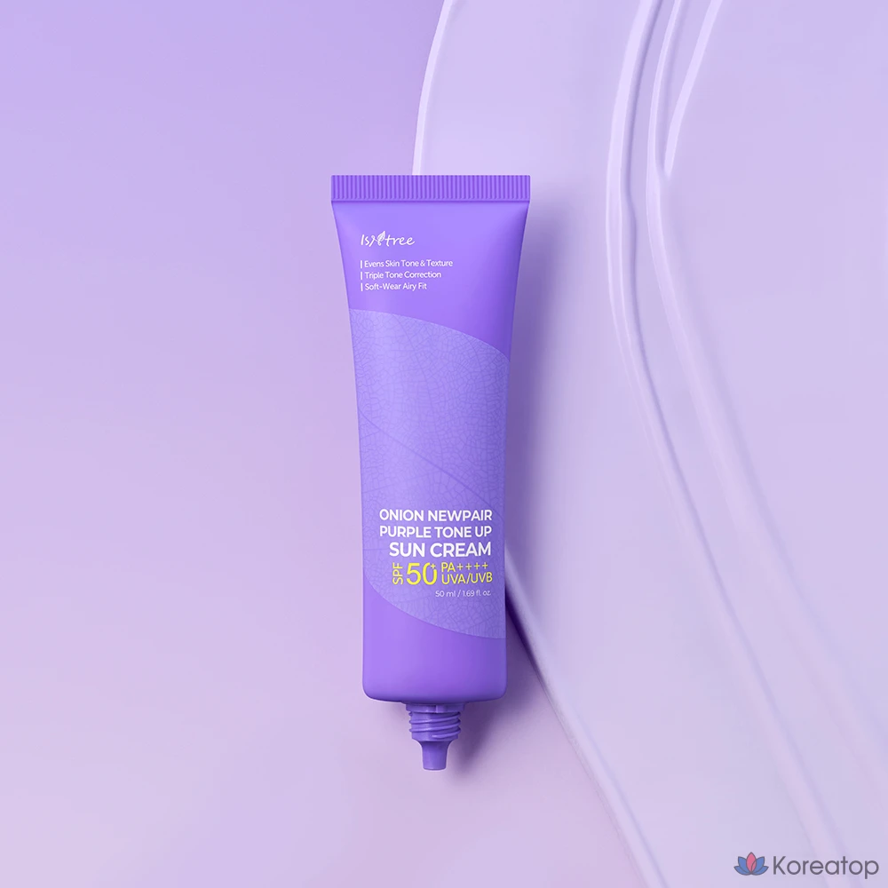 Солнцезащитный крем Isntree Onion Newpair Purple Tone-Up SPF50+ PA++++, 1 шт., 50 мл