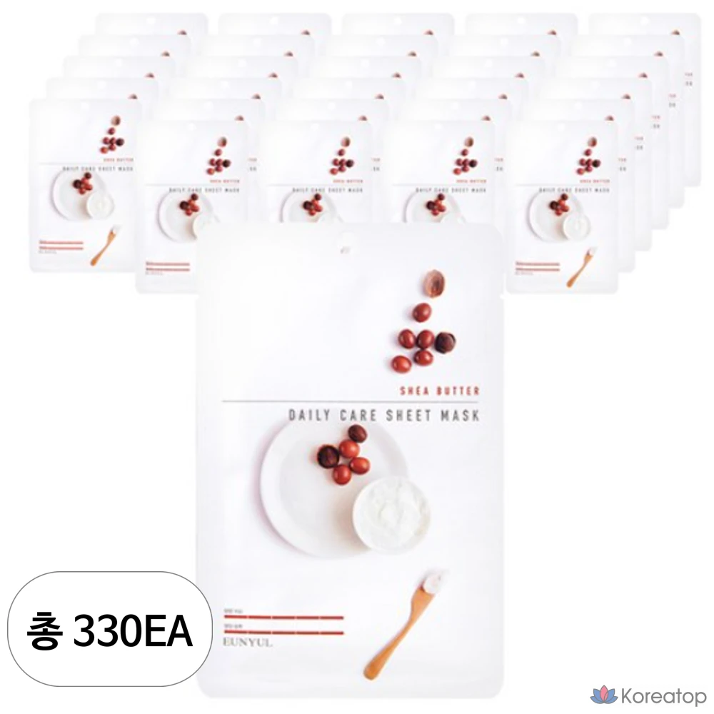 Тканевая маска для лица Eunyul с маслом ши, 1 упаковка, 330 штук.