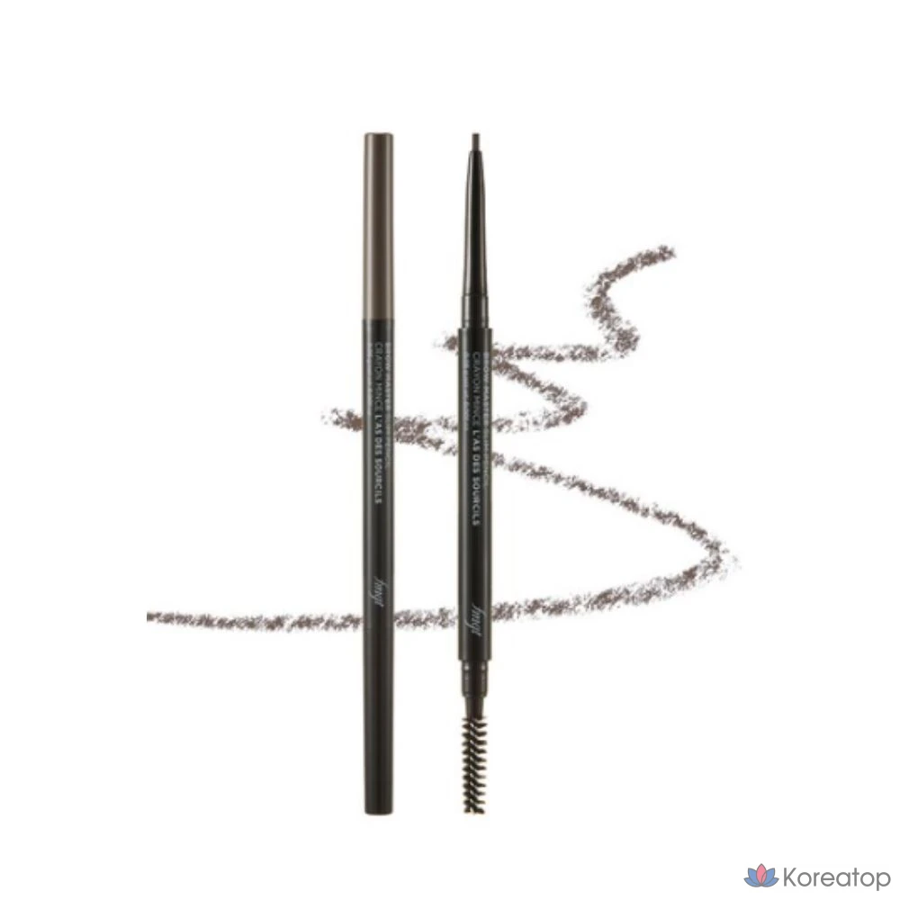 Карандаш для бровей The Face Shop FMGT Brow Master Slim, цвет 01 серо-коричневый, 1 шт.