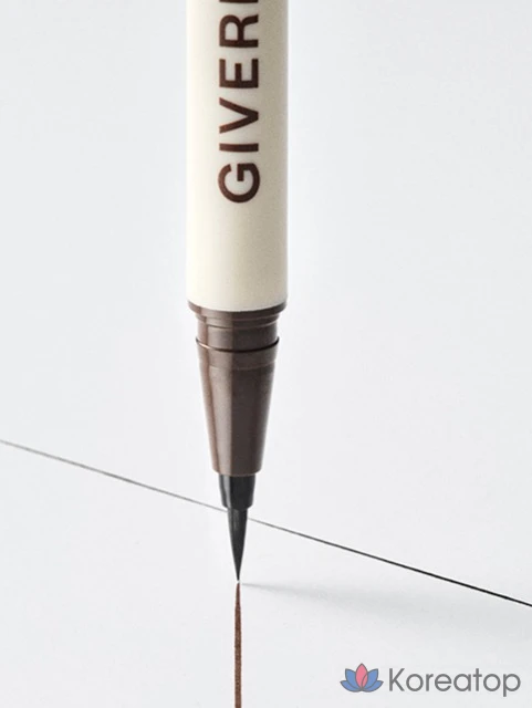 Подводка для глаз Giverny Close-Fitting Brush Liner, 0,6 г, 2 шт., черный/коричневый, 1 шт., фото 2